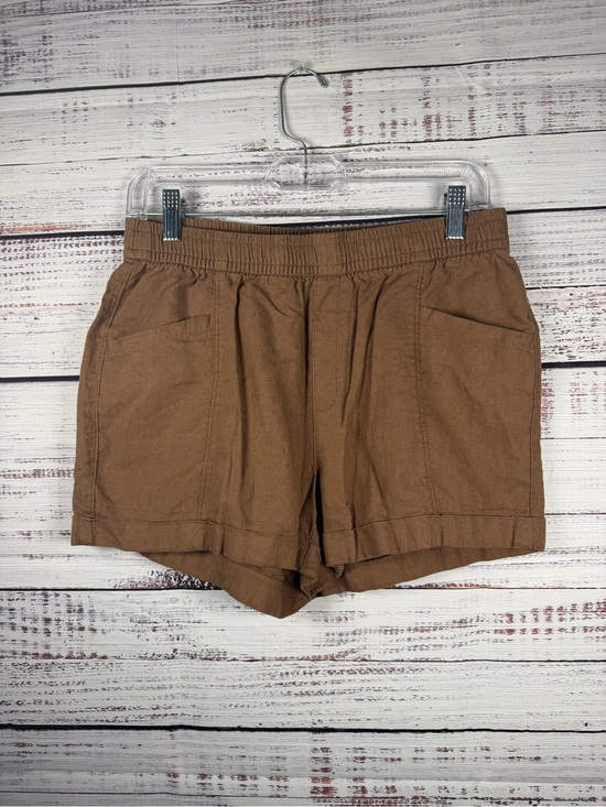 Old Navy Pants - Old Navy High Rise Linen Blend Pull-On Shorts Brown Size Small
